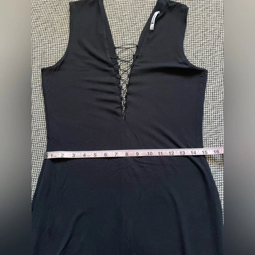 T by Alexander Wang Black Backless Dress